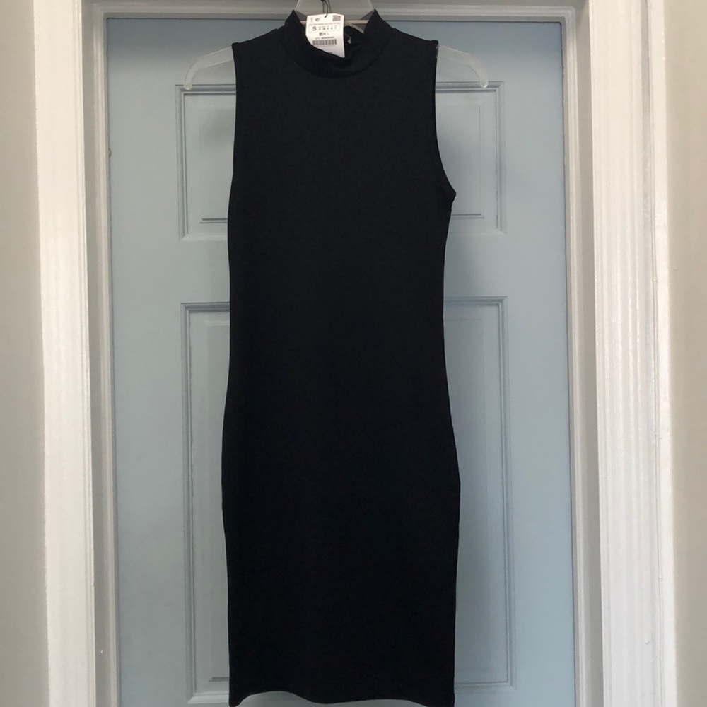ZARA BODYCON HIGH NECK DRESS SIZE S